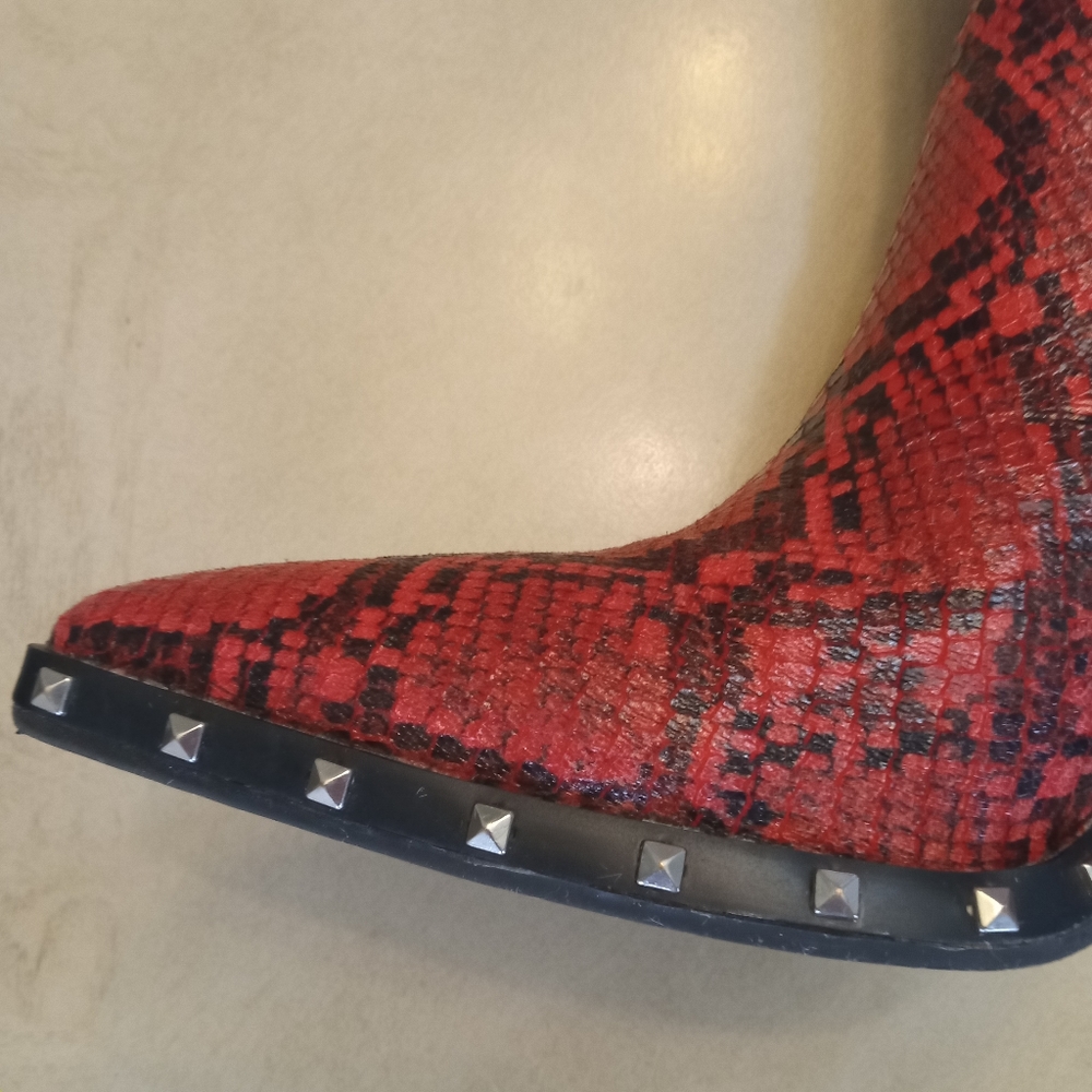 Charles David Dodger Red Snake booties Size 9.5 - Picture 8 of 11